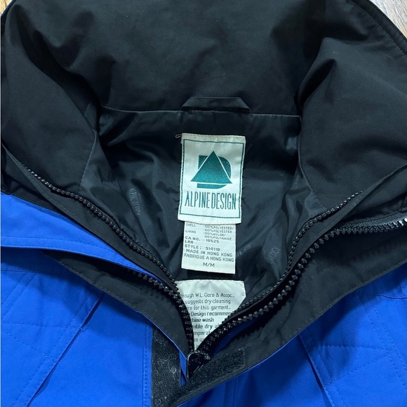 Vintage Alpine Design Gore-Tex Blue Jacket (Size M) - Picture 4 of 4